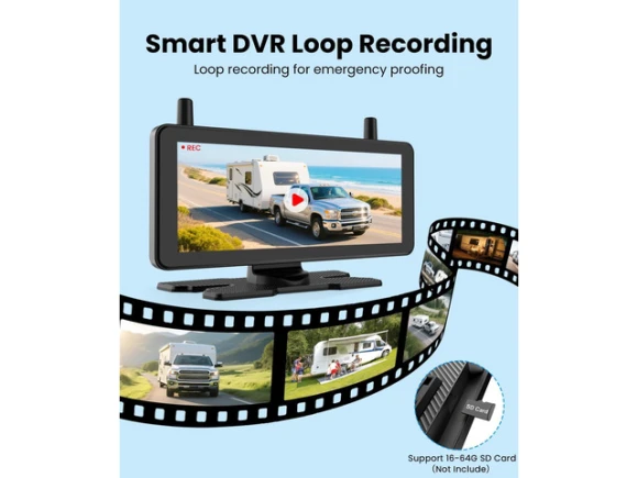 Solar wireless backup camera system — Backup Camera, AUTO-VOX