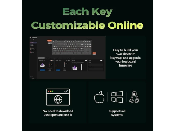 Tenkeyless wireless mechanical keyboard, Black — Bluetooth Keyboard, Keychron
