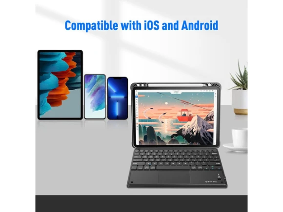 Wireless Bluetooth Keyboard with Built-In Multi-Touch Touchpad — Bluetooth Keyboard, FINTIE