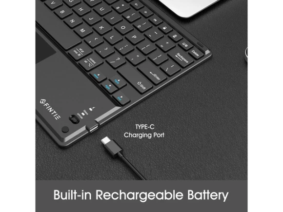 Wireless Bluetooth Keyboard with Built-In Multi-Touch Touchpad — Bluetooth Keyboard, FINTIE