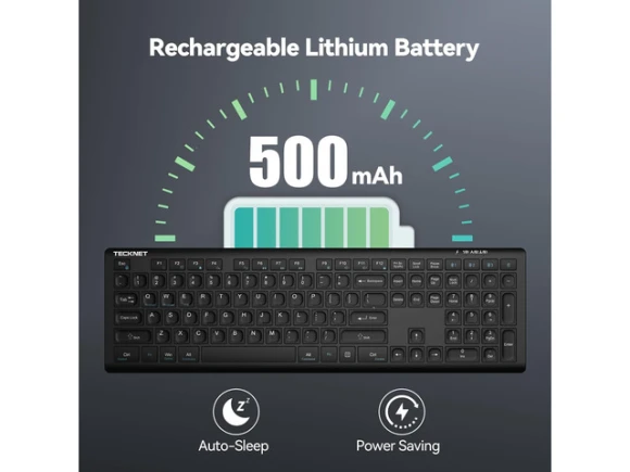 Wireless Keyboard — Bluetooth Keyboard, TECKNET