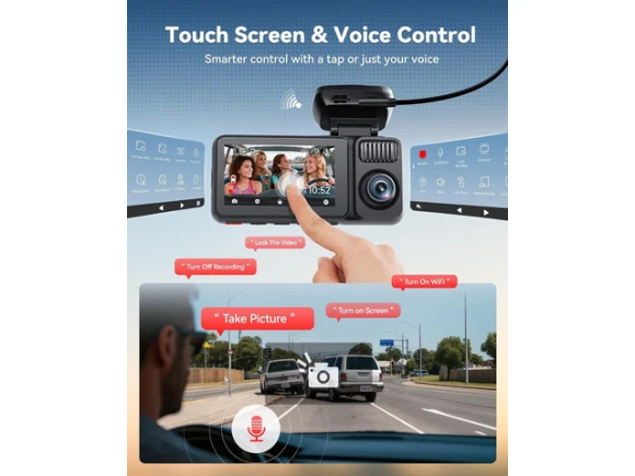4-Channel Dash Cam with Free 128GB Card — Dash Cam, REDTIGER