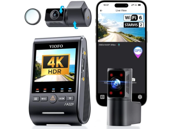4K+2K+2K Dash Cam — Dash Cam, VIOFO