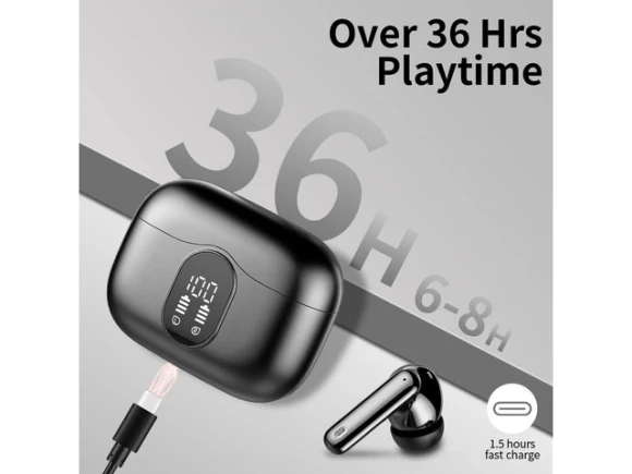 Black Wireless Earbuds — Wireless Earbuds, TUKO