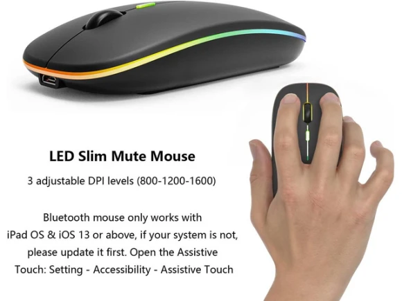 Bluetooth Keyboard and Mouse Combo, Backlit — Bluetooth Keyboard, TUKO