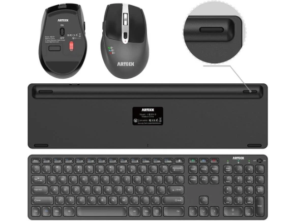 Bluetooth Keyboard and Mouse Set — Bluetooth Keyboard, Arteck