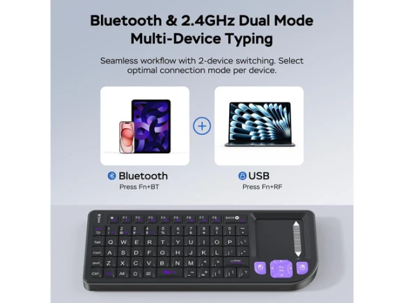 Bluetooth Keyboard with Touchpad — Bluetooth Keyboard, TUKO