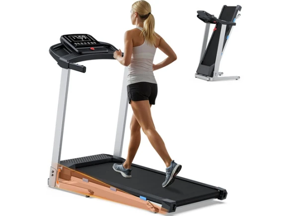 Foldable Treadmill with Incline — Connected Equipment, TUKO
