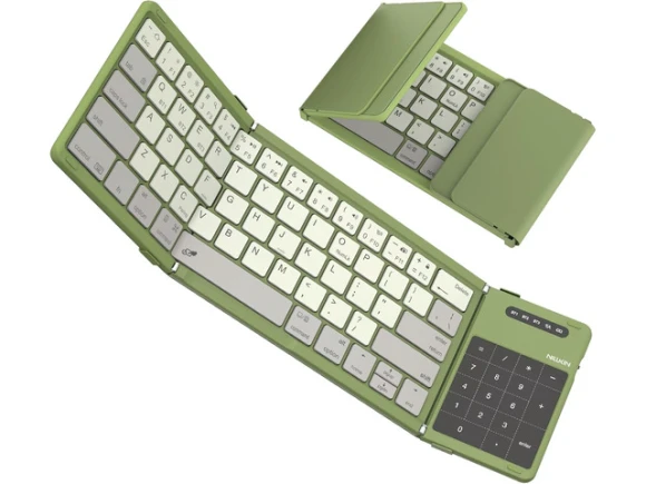 Foldable Wireless Keyboard with Touchpad and Numerical Pad — Bluetooth Keyboard, NILLKIN