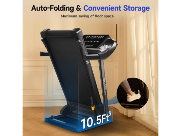 Folding Treadmill — Connected Equipment, TUKO