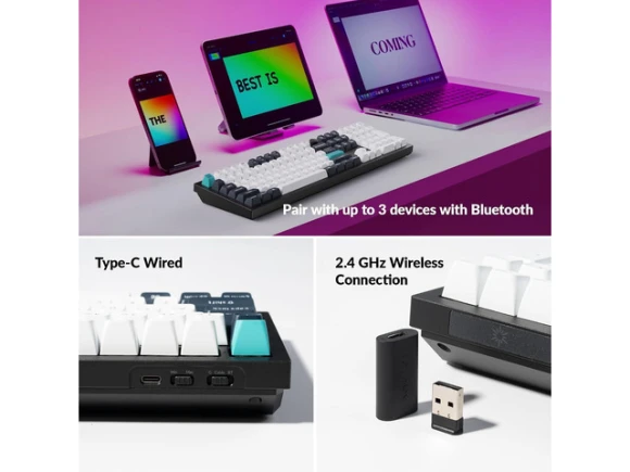 Full-size Custom Mechanical Keyboard — Bluetooth Keyboard, Keychron