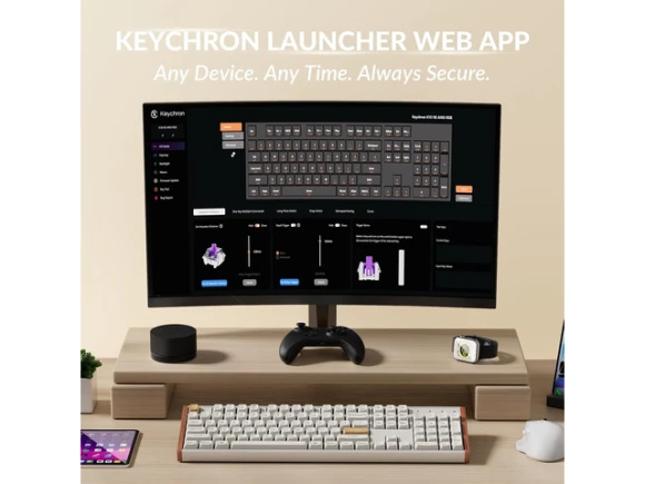Full-size keyboard with Hall effect magnetic switches — Bluetooth Keyboard, Keychron