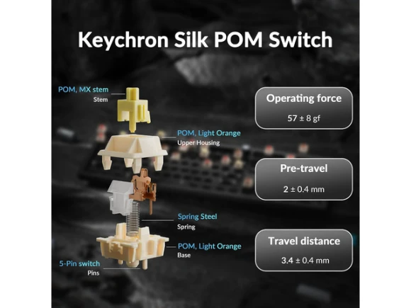 Full-Size Mechanical Keyboard — Bluetooth Keyboard, Keychron