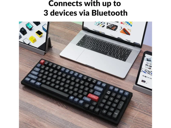 Mechanical Keyboard with Hot-Swappable K Pro Red Switches — Bluetooth Keyboard, Keychron