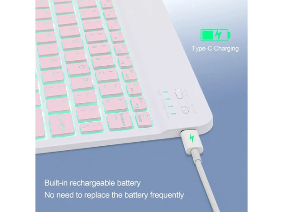 Pink Bluetooth Keyboard — Bluetooth Keyboard, TUKO