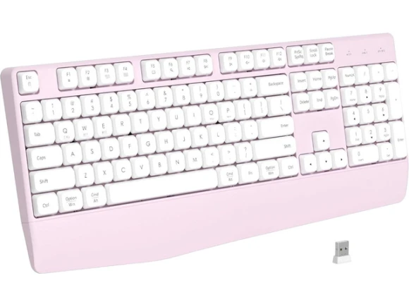 Pink Wireless Keyboard — Bluetooth Keyboard, TUKO