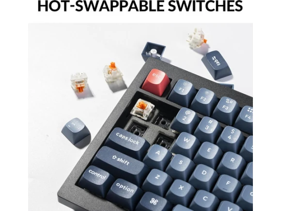 Wireless Mechanical Keyboard, Full-Size — Bluetooth Keyboard, Keychron