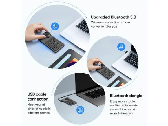 Wireless Programmable Shortcut Keyboard — Bluetooth Keyboard, XPPen