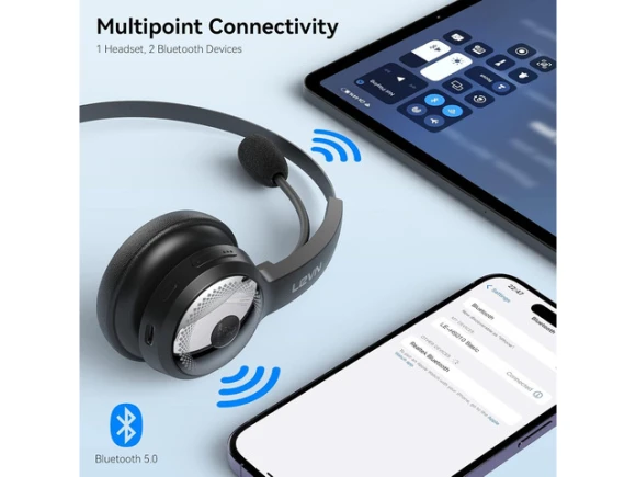 Bluetooth Headset — Wireless Earbuds, LEVN