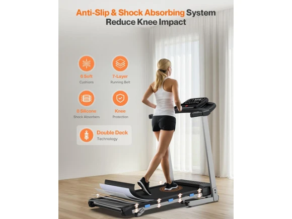 Foldable Treadmill with Incline, Bluetooth Speaker and App & Voice Control — Connected Equipment, KUKA
