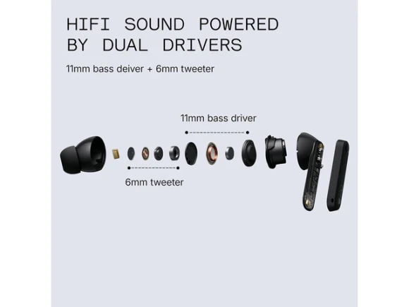 Wireless Earbuds, Dark Grey — Wireless Earbuds, CMF