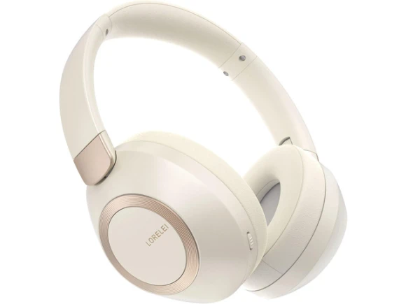 Wireless Over-Ear Headphones, Beige White — Wireless Earbuds, LORELEI