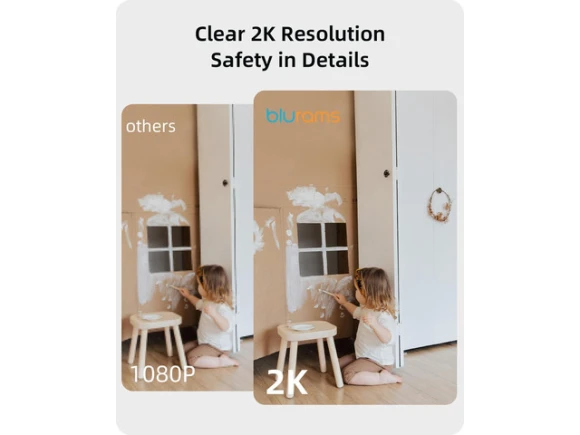 2K Security Camera with 360-Degree Viewing — Security Camera, blurams