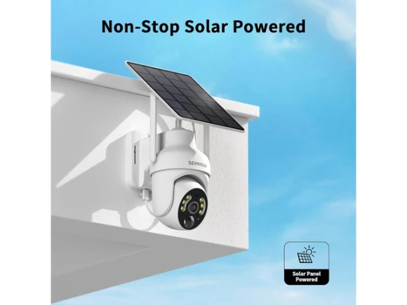 2K Solar Security Camera, 2 Pack — Security Camera, SEHMUA