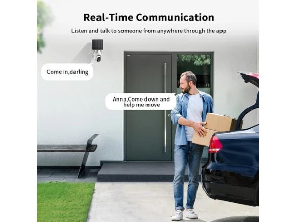 2K Solar Security Camera, 2 Pack — Security Camera, SEHMUA