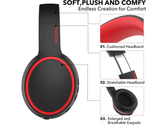 Bluetooth over-ear headphones, Black — Wireless Earbuds, KUKA