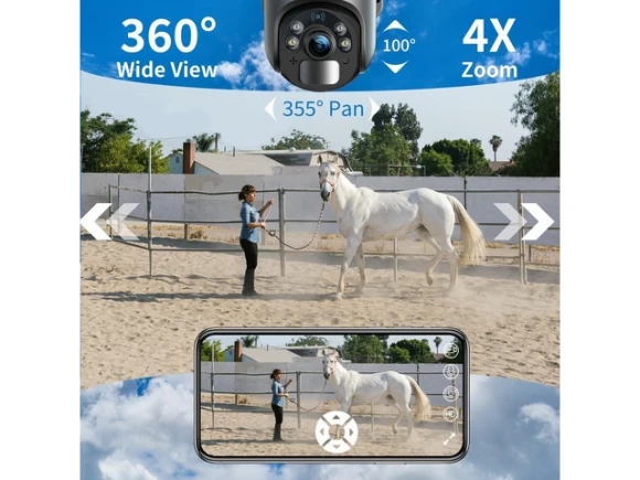 Outdoor 4G LTE Solar Security Camera — Security Camera, Xega