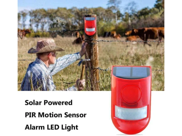 Solar Sound-and-Light Motion-Sensor Alarm, 2 Pack — Motion Sensor, KUKA