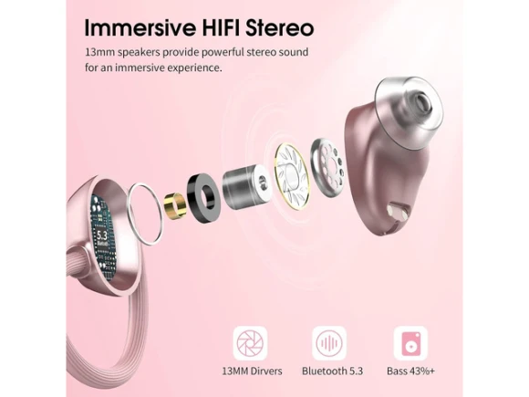 Wireless Earbuds with Ear Hooks — Wireless Earbuds, KUKA