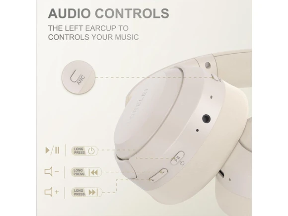 Wireless over-ear Bluetooth headphones — Wireless Earbuds, LORELEI