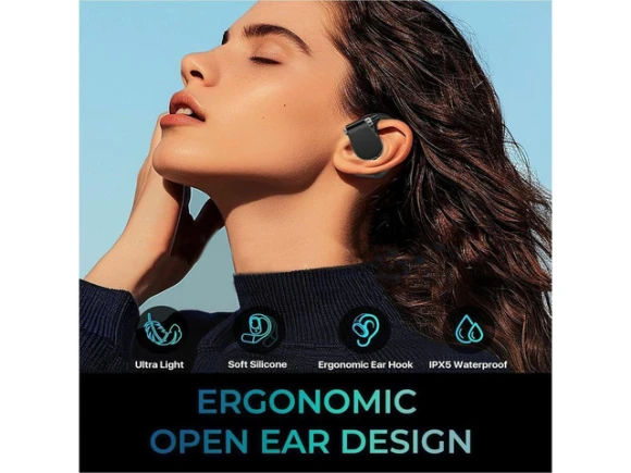 Open-ear Bluetooth earbuds with charging case — Wireless Earbuds, ADESSO