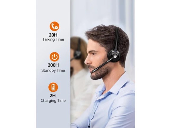 Bluetooth Headset — Wireless Earbuds, TECKNET