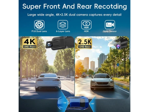 Mirror Dual Dash Camera — Dash Cam, Trisvision
