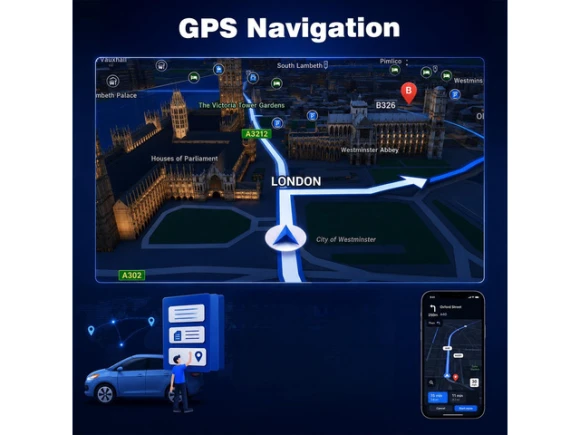 8-inch Android Car Stereo with GPS Navigation for GMC Sierra 1500 / Chevrolet Silverado, 2008–2013 — Car Infotainment System, Strafriture
