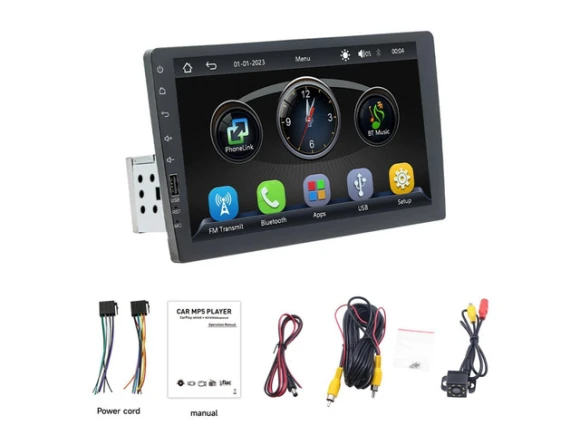 9-inch Single-DIN car radio with GPS navigation for Mini Cooper, 2002–2008 — Car Infotainment System, Strafriture