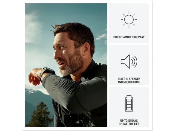 47 mm AMOLED Smart Watch with Sapphire Crystal — Smart Watch, Garmin