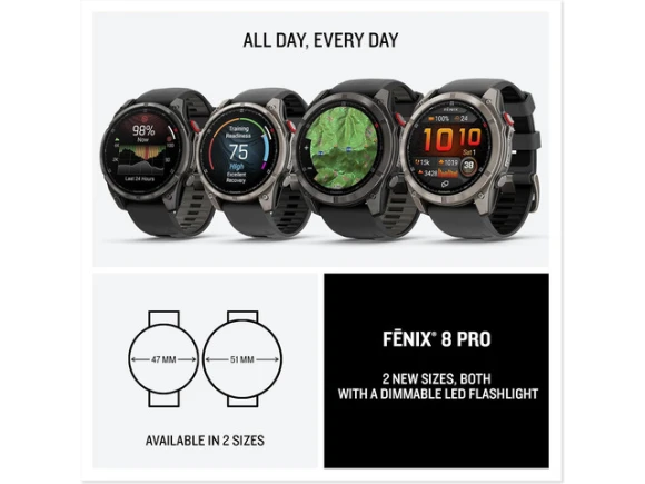 51mm AMOLED Smartwatch — Smart Watch, Garmin