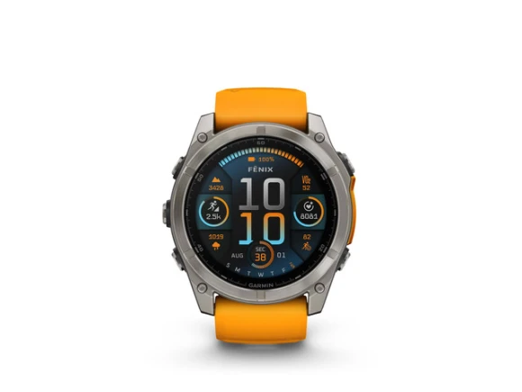 51mm Smart Watch, Spark Orange/Graphite — Smart Watch, Garmin