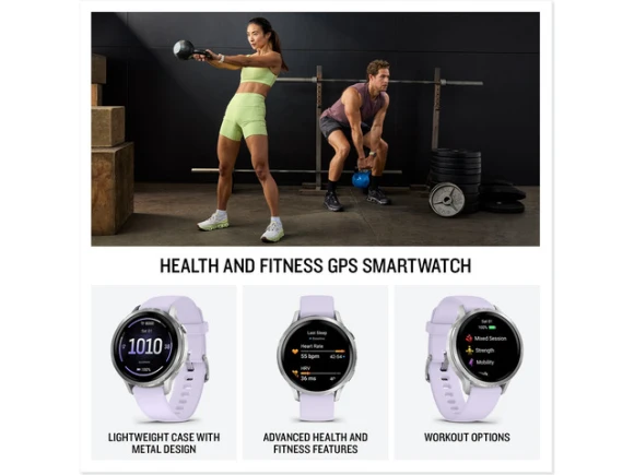 GPS Smartwatch, 41 mm, Silver — Smart Watch, Garmin