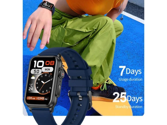 Smartwatch with 1.57-inch display and link bracelet — Smart Watch, allentian