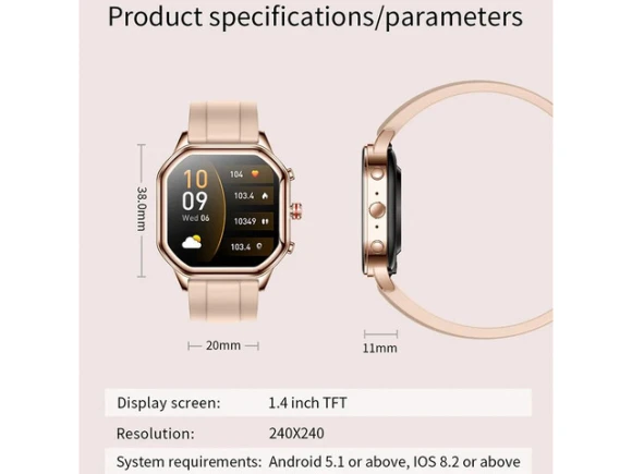 Medium Smartwatch with Link Bracelet — Smart Watch, allentian