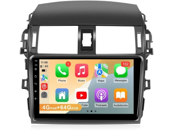 9-Inch Car Radio for Toyota Corolla, 2009–2013, 64G — Car Infotainment System, Leadfan
