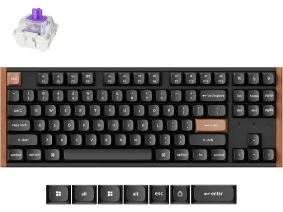 Black TKL Mechanical Keyboard — Bluetooth Keyboard, Keychron