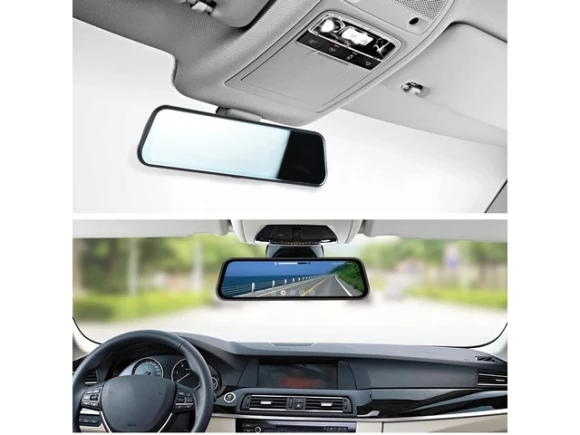 Mirror Dash Cam with Front and Rear Cameras — Dash Cam, CAMECHO