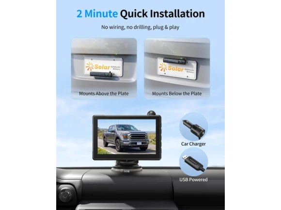 Wireless Backup Camera System with Monitor — Backup Camera, TUKO