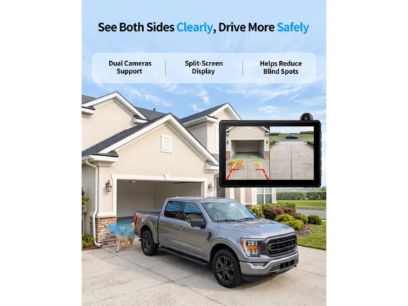 Wireless Backup Camera System with Monitor — Backup Camera, TUKO